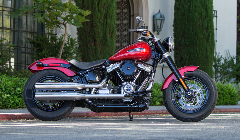 review 2018 harley-davidson softails slim wicked red