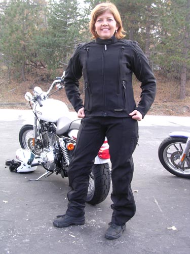 Womens Harley Davidson Full Zip Black Leather Motorcycle Pants