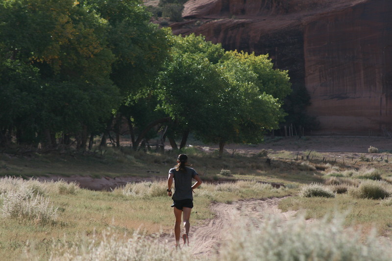 Backroads with Betsy Riding the Rez Shaun running canyon