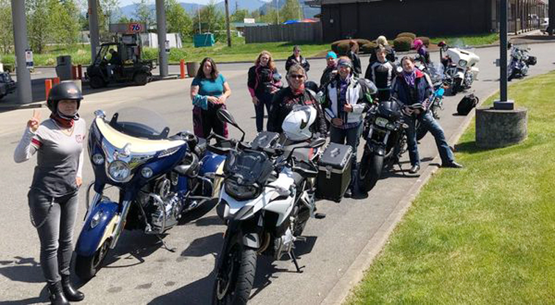 Meeting Her Next Husband Leads to a Love of Riding Motorcycles Group Ride