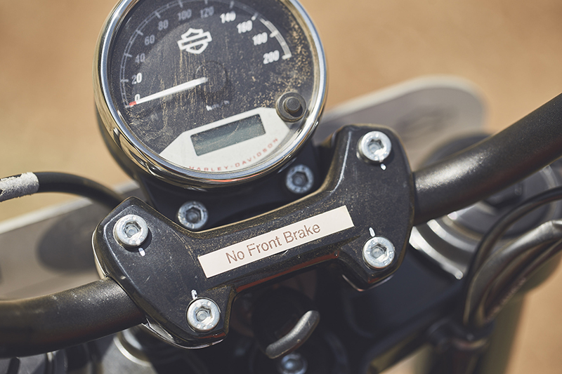 push through motorcycle comfort zone no front brake