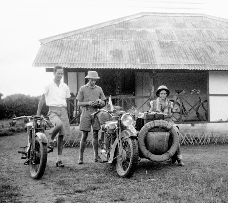 honeymooning by motorcycle 1934 asia india