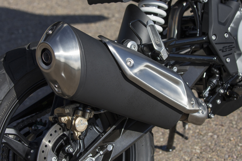 review bmw g 310 gs entry level dual sport exhaust