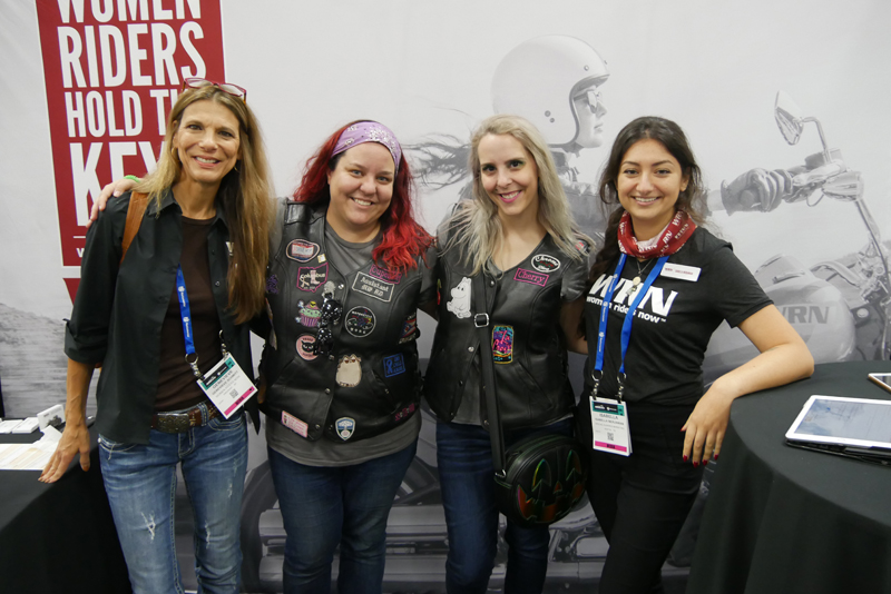 women riders now checks out new products for women american international motorcycle expo AIMExpo awards best booth chrome divas