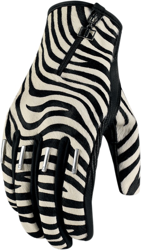 Icon Catwalk Zebra Short Gloves