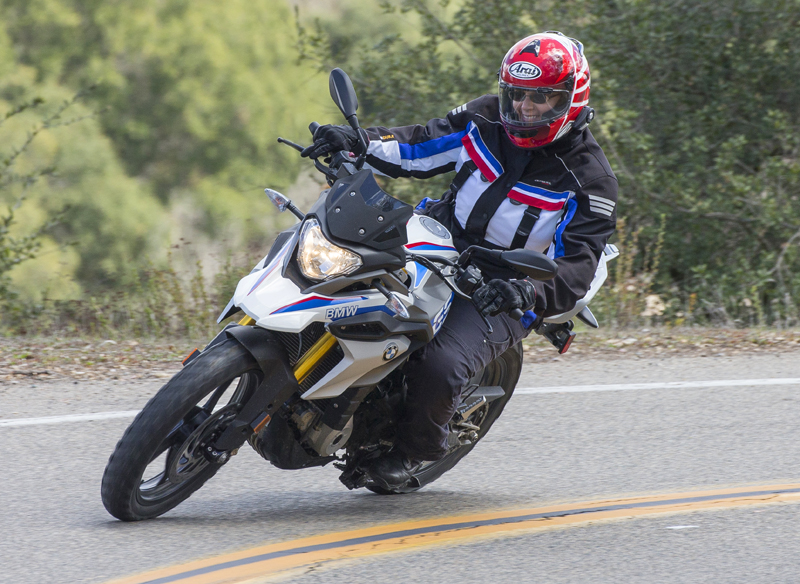 review bmw g 310 gs entry level dual sport woman riding
