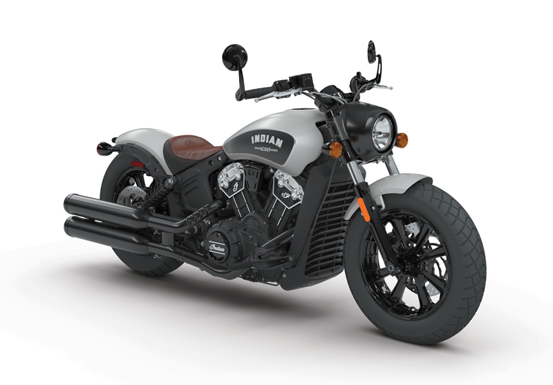 less is more indian scout bobber star silver smoke