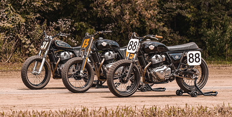 royal_enfield women riders build train race custom flat track racer motorcycles