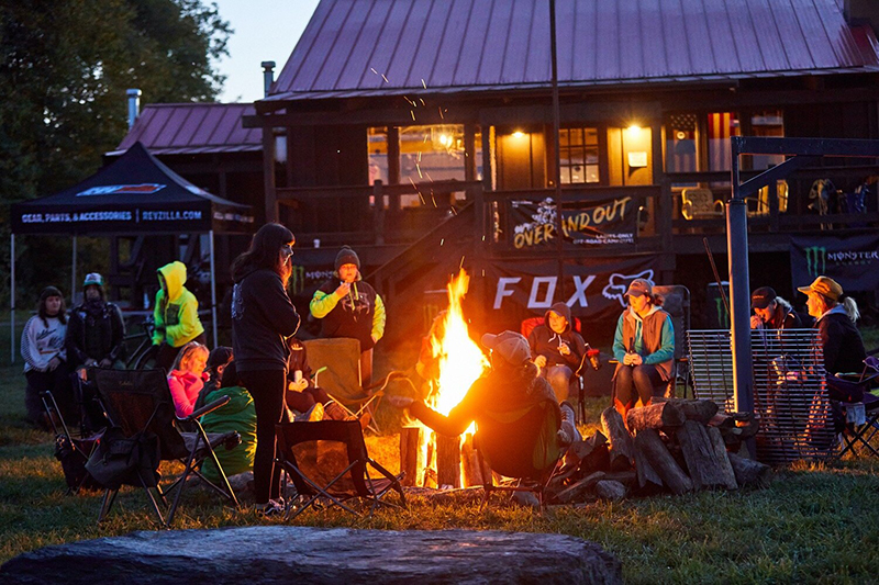 over and out moto women's off road event dirt bikes campfire