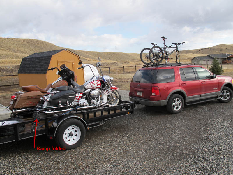 Best Motorcycle Trailer Loading Ramp Review Folded