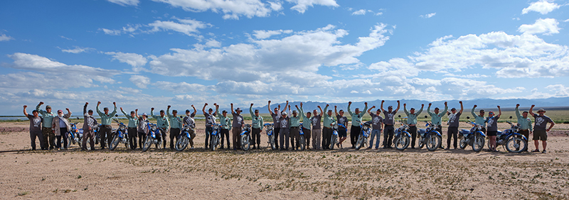 delivering yamaha dual sport bikes to save the planet park rangers