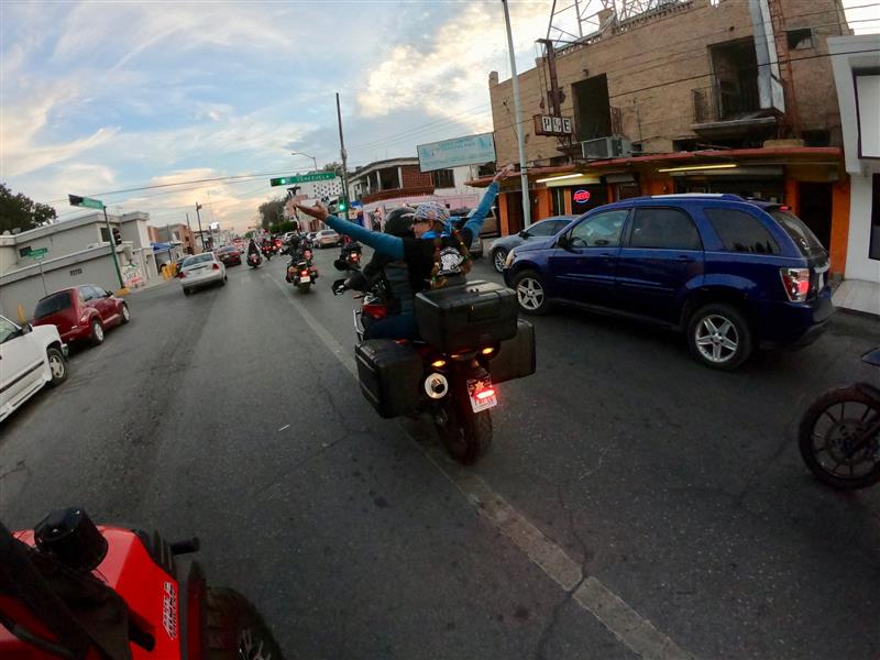 The Women Riders World Relay WRWR Hits the American Road Nuevo Laredo, Mexico