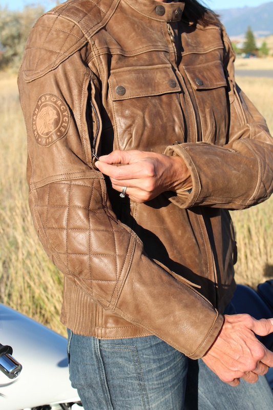 review luscious brown leather jacket from indian venting