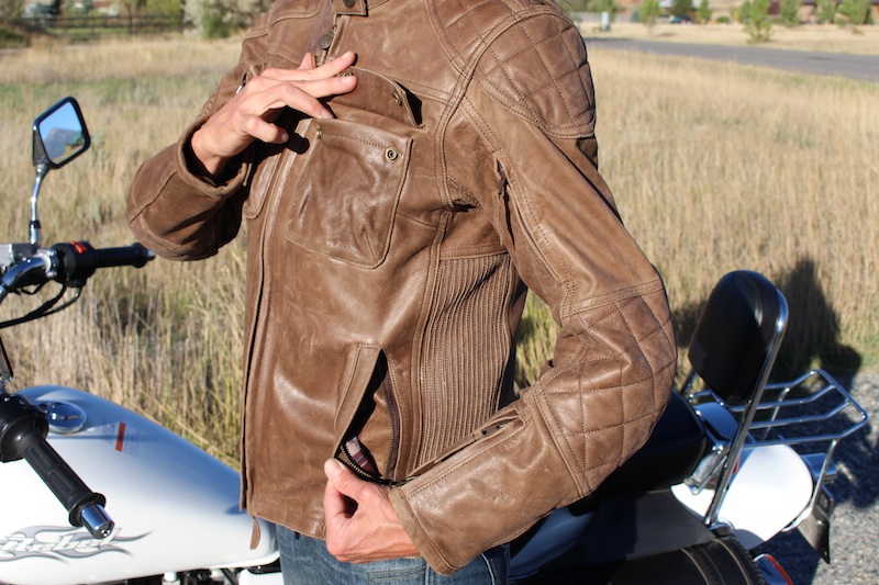 review luscious brown leather jacket from indian outside pockets