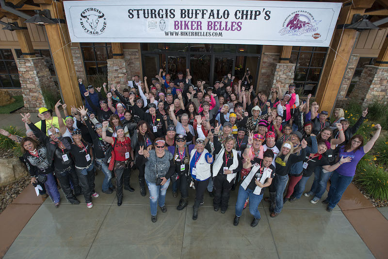 Event Coverage Biker Belles Ride at Sturgis 2014 group photo