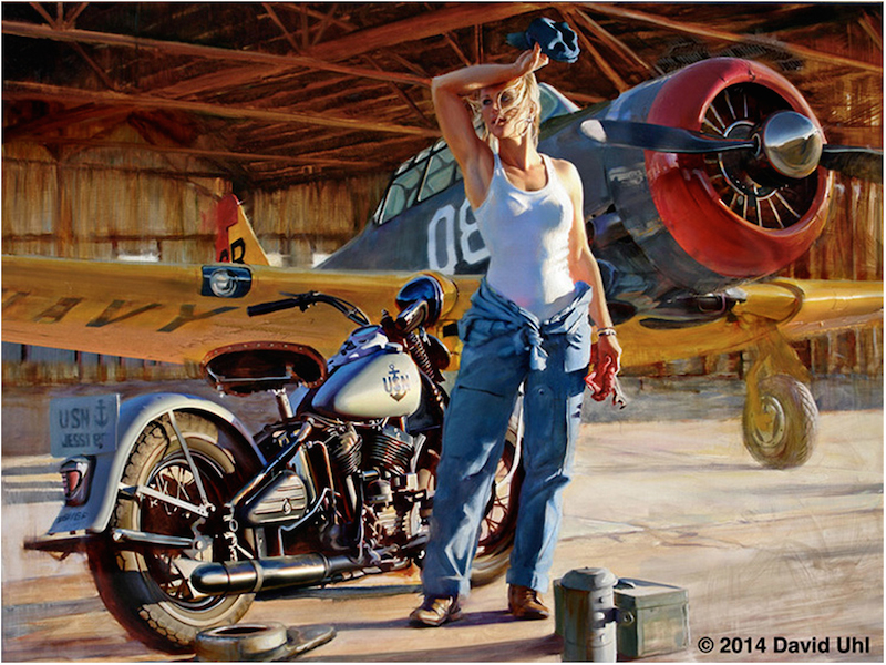 Biker Belles 2014 David Uhl Jessi Painting