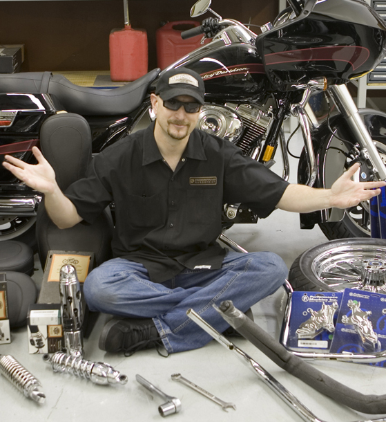 Changing your Motorcycle's Shocks to Get Lower Dave Zemla