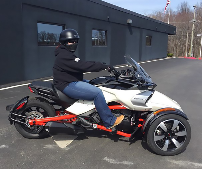 Learning to Ride a 2-Wheeled Motorcycle, then Choosing 3 Wheels Spyder