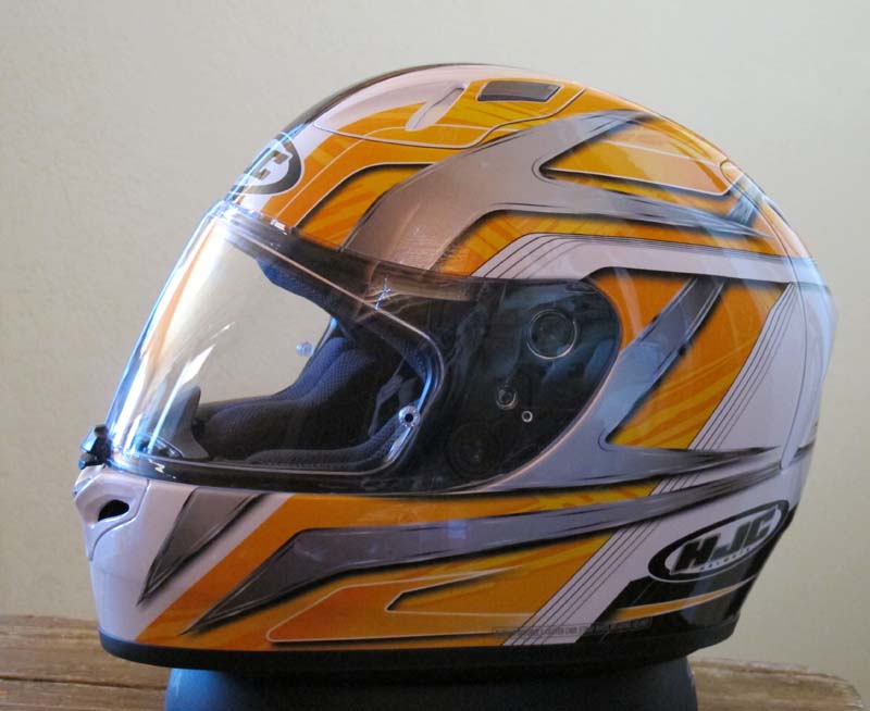 Helmet Review HJC FG-17 yellow and white graphics 