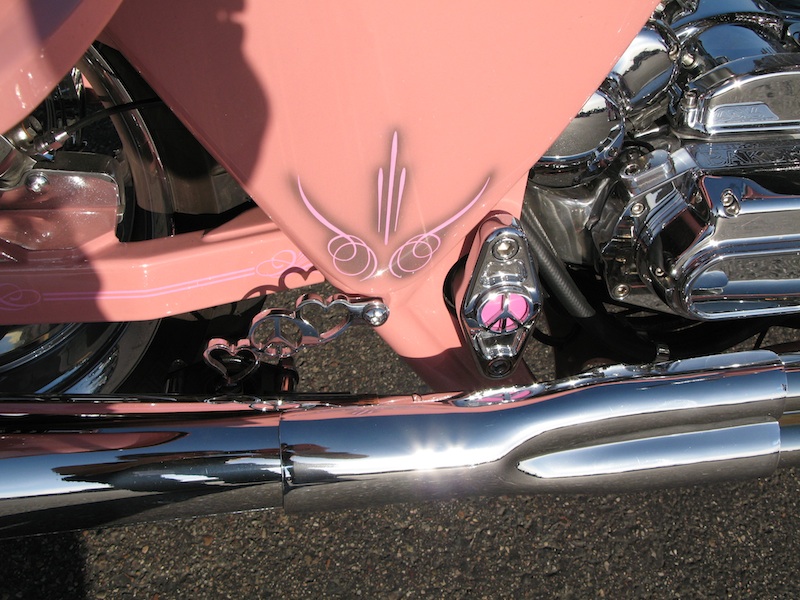 your motorcycles susan barnetts mini pink bagger custom