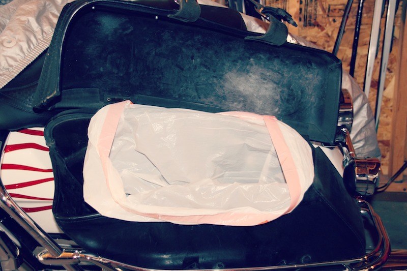 motorcycle trip packing tips garbage bag