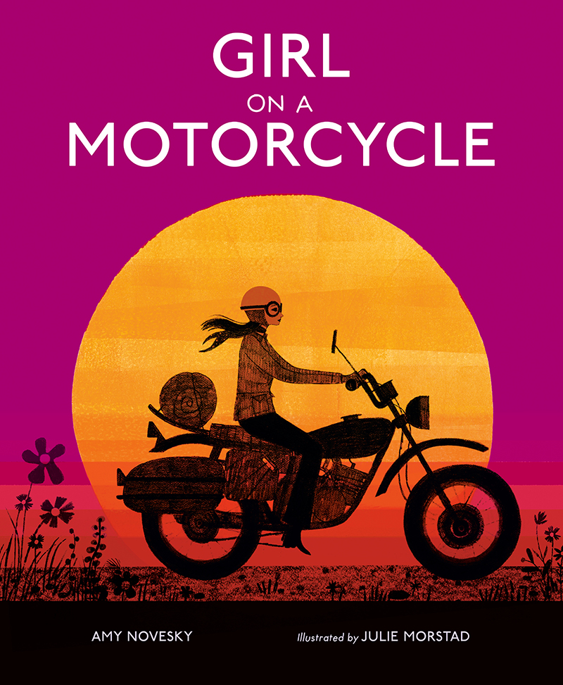 girl on a motorcycle childrens book