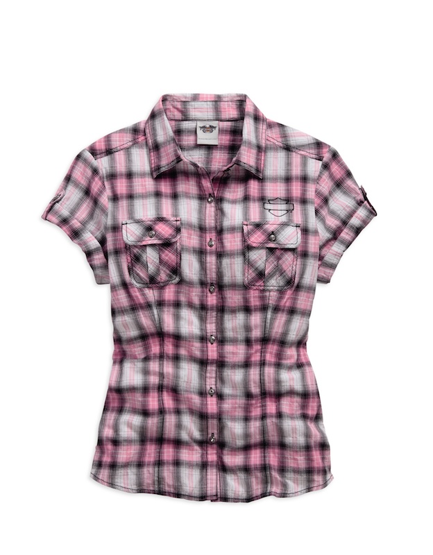 Harley-Davidson Adds New Items to Pink Label Line shirt plaid