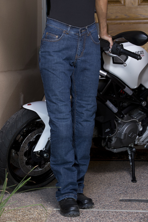 Review Sliders Bella Jeans With Kevlar and Armor front
