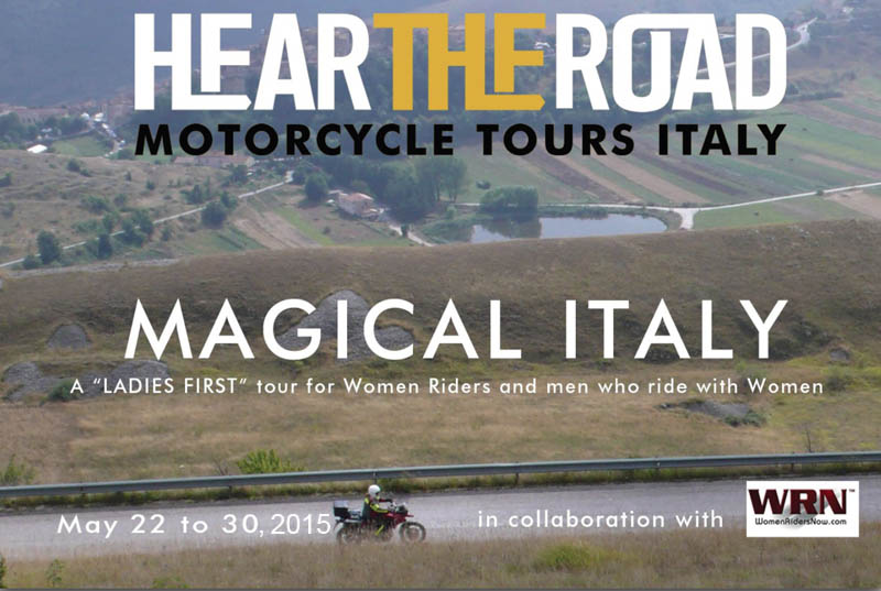 Join Genevieve on a motorcycle tour of italy 