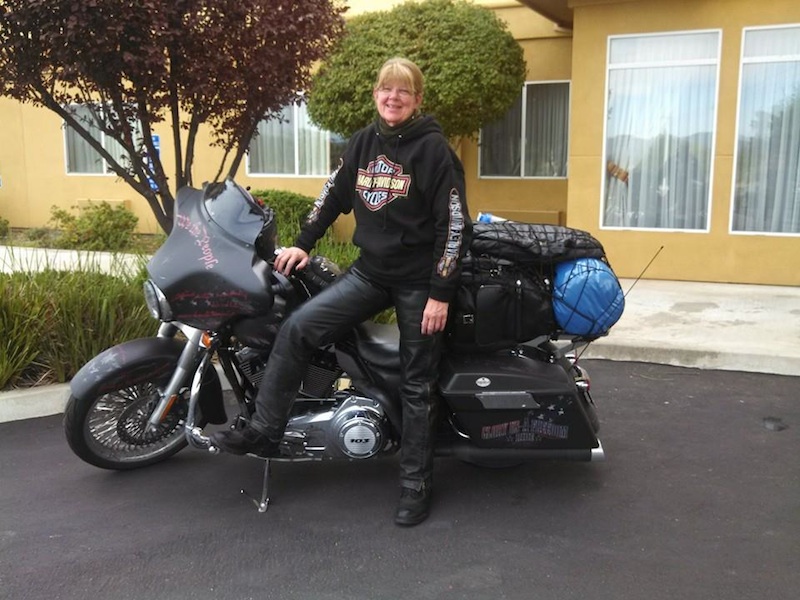 Joan Krenning Reaches 30000 Miles Street Glide