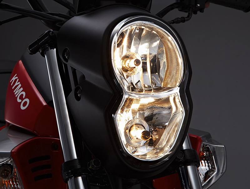 new beginner motorcycle hits the market kymco k pipe headlight