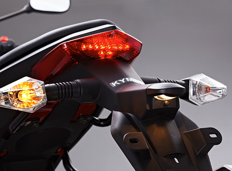 new beginner motorcycle hits the market kymco k pipe taillight