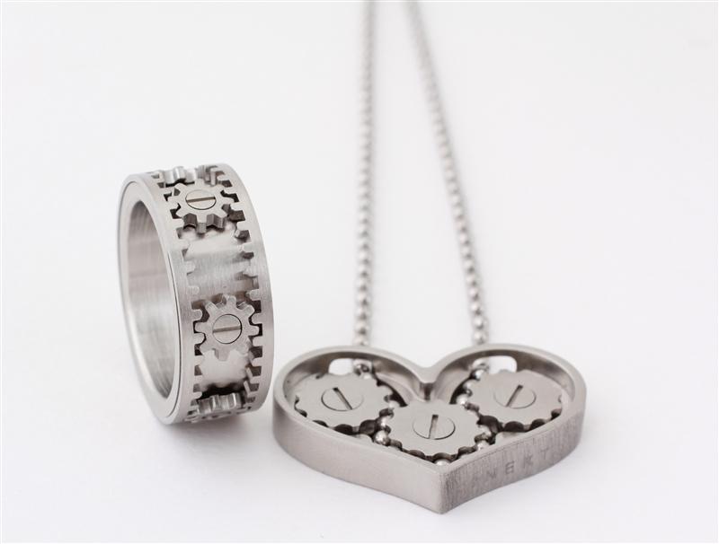 2014 Annual Holiday Gift Guide: Motorcycle Inspired Gifts gear ring necklace
