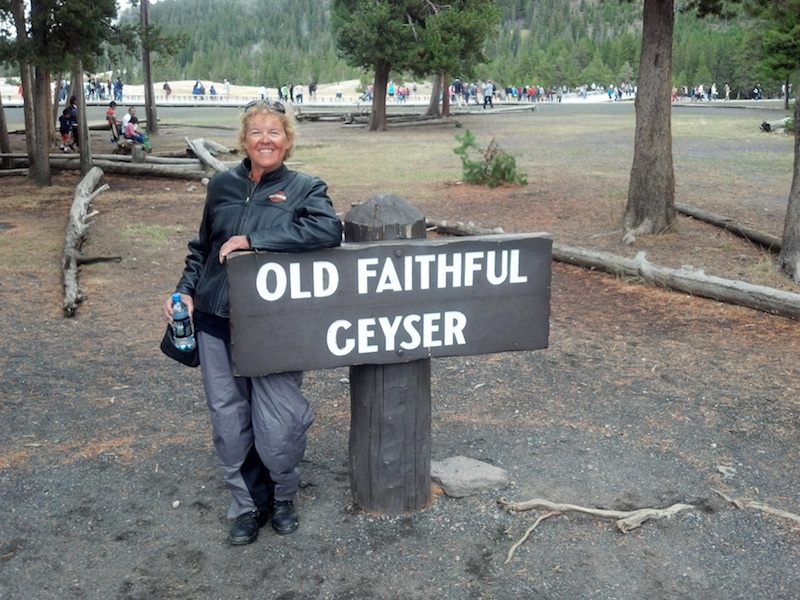 Reader Stories My Motorcycle Trip of a Lifetime Old Faithful Geyser sign