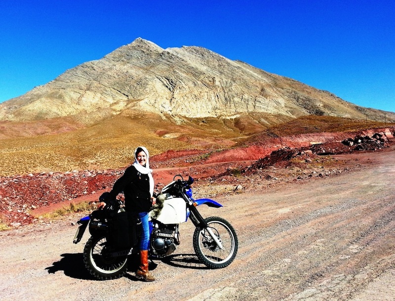 A women tours iran on her motorcycle Lois Pryce