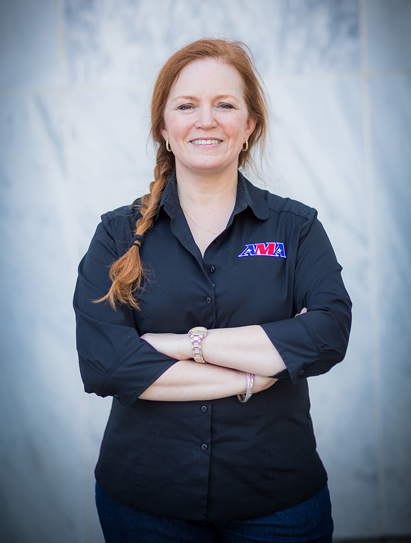 motorcycle industry leader maggie mcnally wrn director rider outreach ama chairwoman