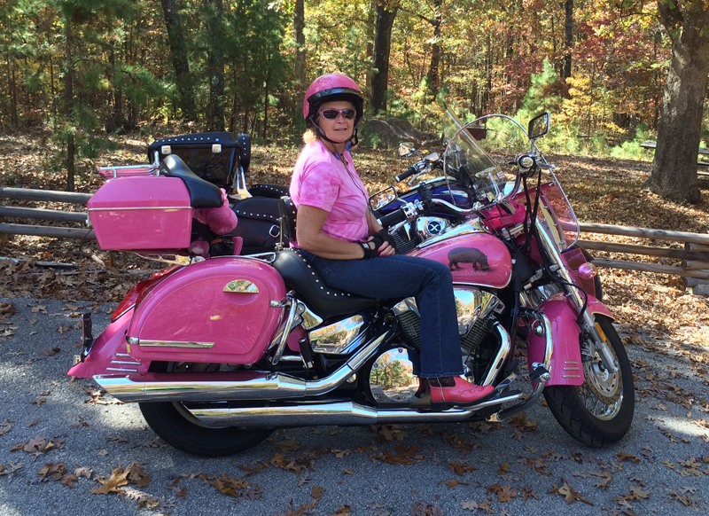 your motorcycles: hippochicks pink honda vtx 1300s margie bierman
