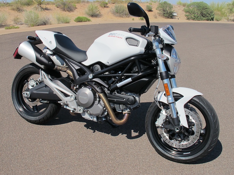 Motorcycle review 2014 Ducati Monster 696 profile