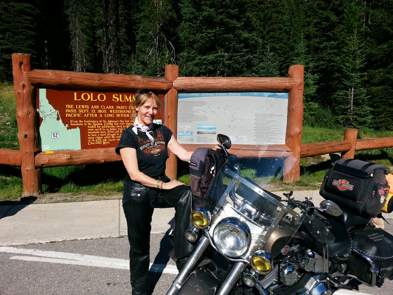 female solo motorcycle trip