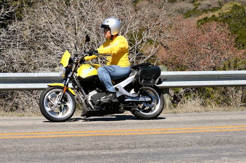 Learning to ride Buell Blast