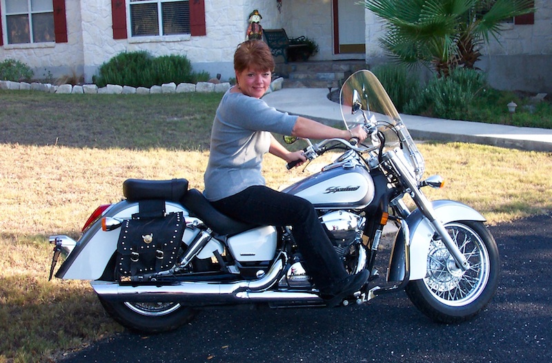 Learning to ride Honda Shadow Aero