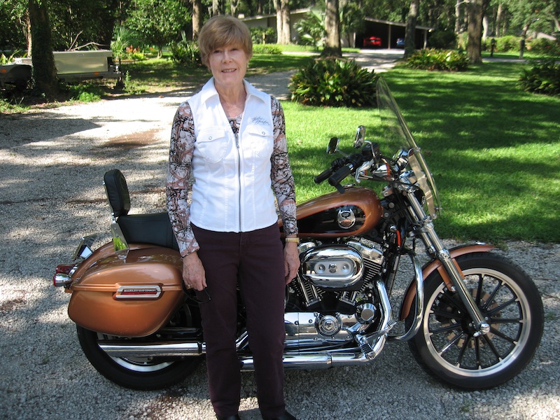 Never too old to ride a motorcycle Harley-Davidson Sportster 1200L