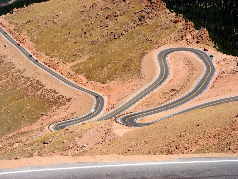 Riding into Retirement: One Riders Epic Journey Across America, with Video Pikes Peak Road