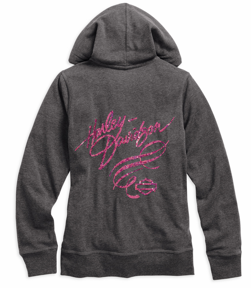Harley-Davidson Adds New Items to Pink Label Collection hoodie back