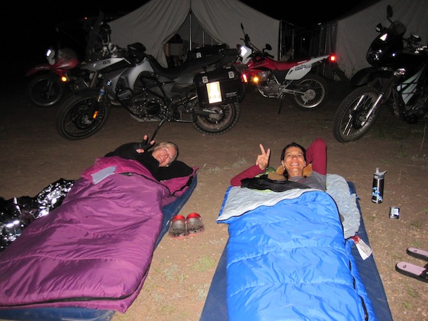 A Ride to Change Your Life camping under stars