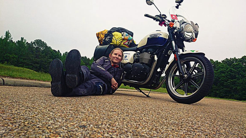 American motorcycle expedition by Polish Women Weronika Kwapisz