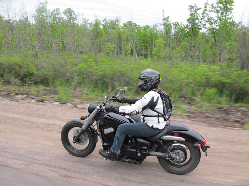 how to ride your street motorcycle in loose gravel honda shadow