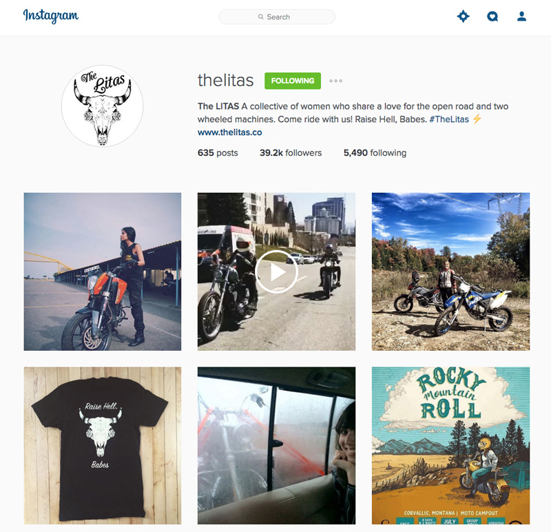 fastest growing womens motorcycle group right now instagram