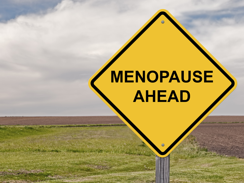 motorcycling and menopause sign