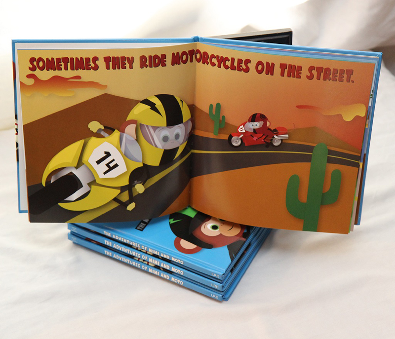 motorcycle monkeys book inside street